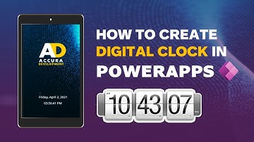 Digital Timer Clock in Power Apps | Tutorial