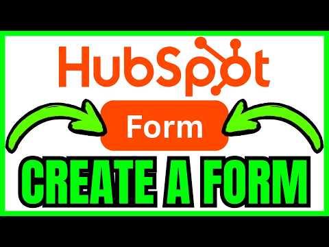 How To CREATE A FORM In HubSpot (QUICK & EASY) 2026