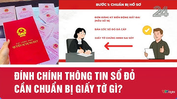 Đính chính thông tin sổ đỏ: Cần chuẩn bị giấy tờ gì? | VTV24