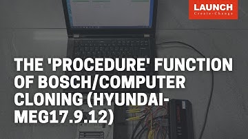 X-431 ECU & TCU Programmer | The "procedure" function on BOSCH for  computer cloning (MEG17.9.12)