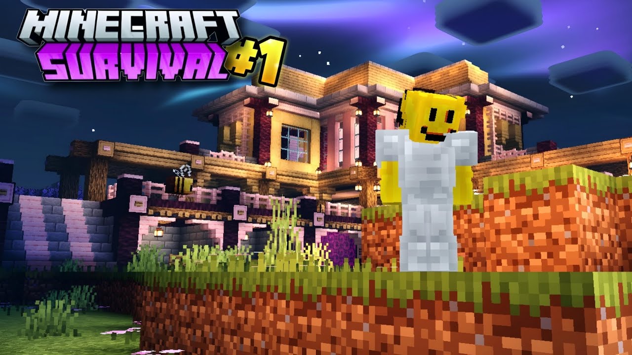 The Perfect start in Minecraft PE Survival series. Ep-1 - YouTube