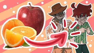 🍑🍊Drawing Fruit as People! 🍊🍑// Commentary + Spead Paint!