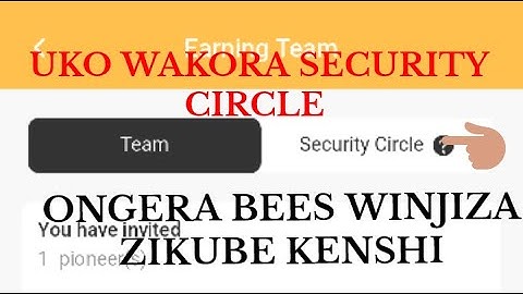 BEE NETWORK: UKO WAKORA SECURITY CIRCLE, UKO WAKONGERA COINS WINJIZA ZIKIKUBA KENSHI!