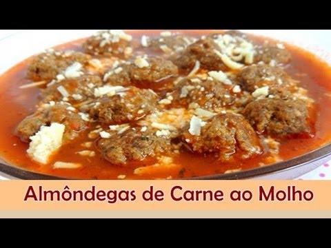 ALMÔNDEGAS DE CARNE AO MOLHO SABOR NO PRATO