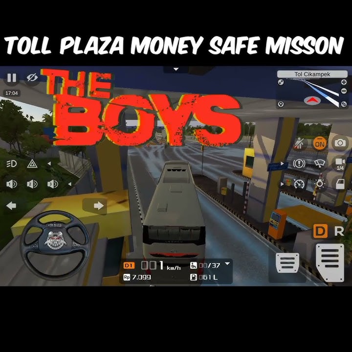 THE BOYS | TOLL PLAZA MONEY SAFE MISSION | BUS SIMULATOR INDONESIA | #bussimulatorindonesia #shorts