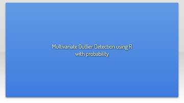 Multivariate Outlier Detection using R with probability