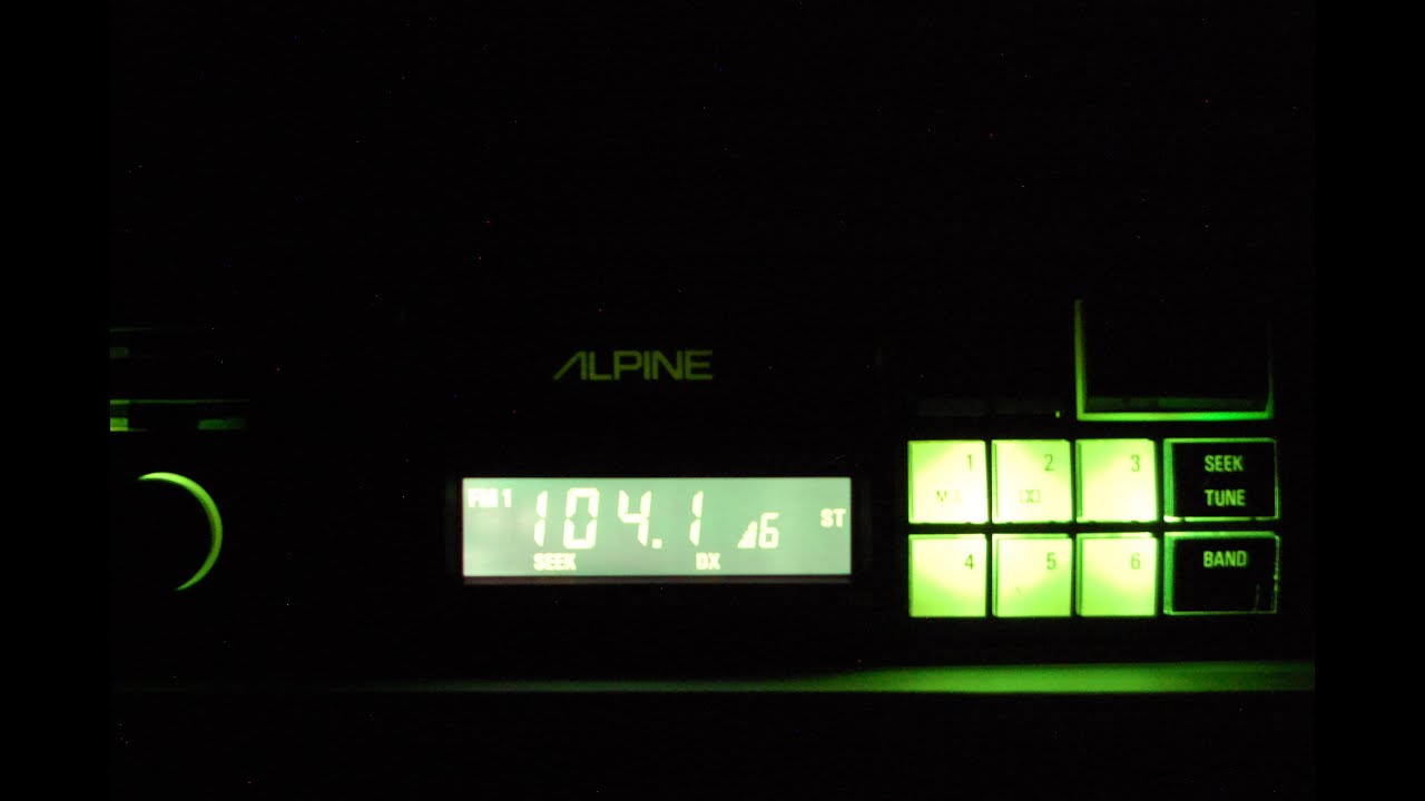 Vintage Alpine 7180 FM cassette car stereo #2 w/Bluetooth on AM band in ...