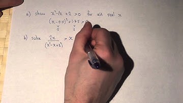 Inequalities : solving quadratic inequalities and inequalities with fractions