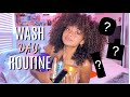 WASH DAY CURLY HAIR ROUTINE