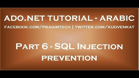 Sql injection prevention in arabic