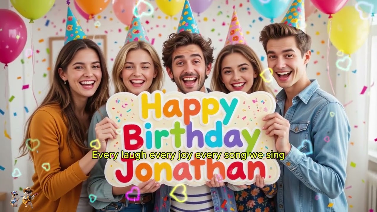 Happy Birthday Jonathan 🎂🎶 | New Personalized Birthday Song