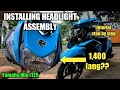 YAMAHA MIO i125 | PINALITAN KO ANG BASAG NA HEADLIGHT GALING SHOPEE 1,400PHP LANG BA TALAGA?
