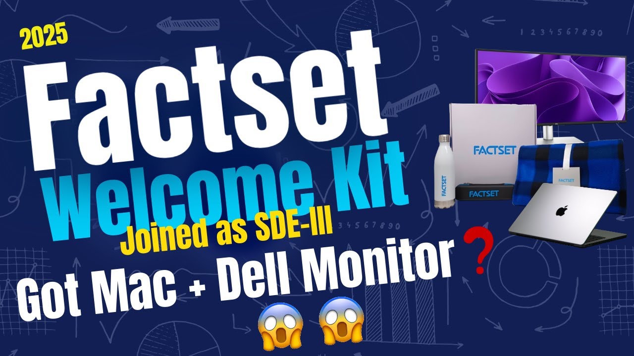 FactSet India Welcome Kit 2025 | Got a MacBook & Dell Monitor! 🔥 ...