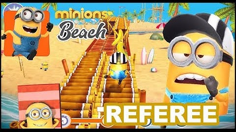 Minion Rush Referee Minion - Level 16 - Minion Beach Run for 45sec