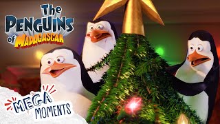 The Secret Christmas Mission 🎄 | The Penguins of Madagascar | Mega Moments