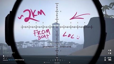 ~2km Longest Distance Sniper from Boat in BattleBit