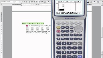 Tutoriel video statistique à 1 var (exo 2)