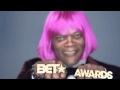 So here's Samuel L. Jackson wearing a pink wig