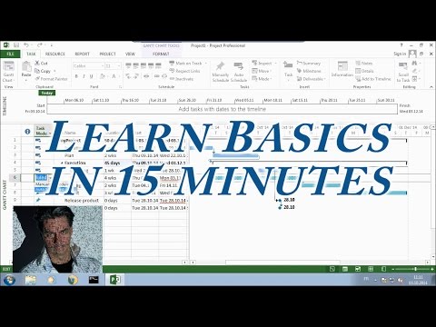 MS Project 2013 #1 ● Learn Basics in 15 Minutes ● Easy