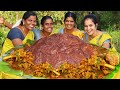 Kali with mutton  healthy ragi mudde and mutton gravy recipes  cooking traditional village food