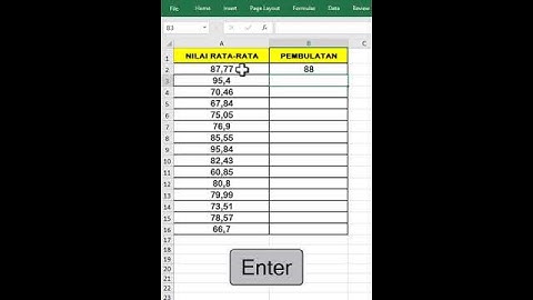 CARA PEMBULATAN ANGKA DESIMAL DI EXCEL  #excel  #microsoftexcel