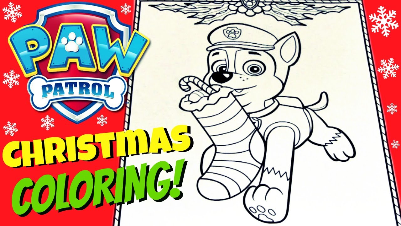  PAW  PATROL  Coloring  Pages  Christmas  Coloring  Pages  PAW  