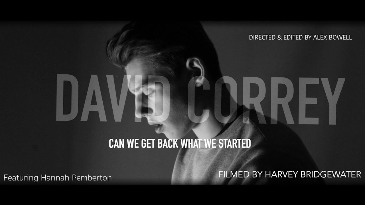 DAVID CORREY - Can We Get Back What We Started (Audio Music Video)