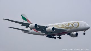 Two! Emirates Airbus A380 Special Liveries Arriving at Toronto Pearson