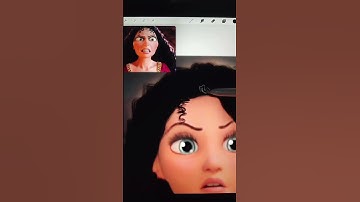 Rapunzel in Gothel #art #disney #transformation #shortswithzita #glowup #artist #digitalart #shorts