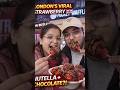 Trying London’s Viral Strawberry 🍓🇬🇧 #london #viralfood #strawberry #youtubeshorts