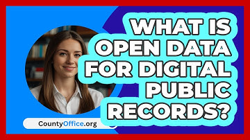 What Is Open Data For Digital Public Records? - CountyOffice.org