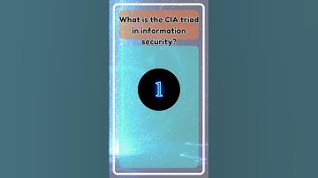 What is the CIA triad in information security? #quiz #staycybersafe #cybersecurity