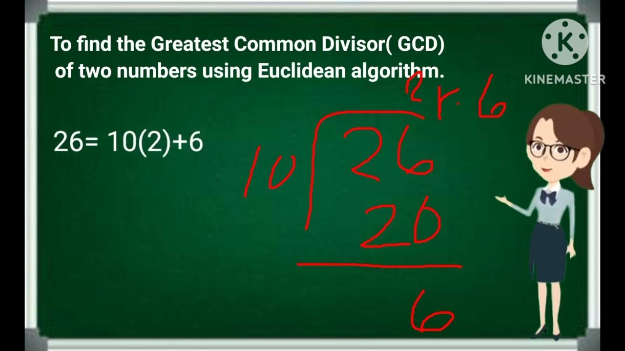 How to find GCD using Euclidean algorithm - YouTube
