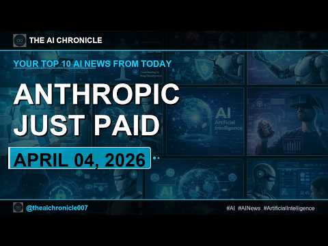 Anthropic discovers "functional emotions" in Claude that influence its behavior.Plus 9 more April 04