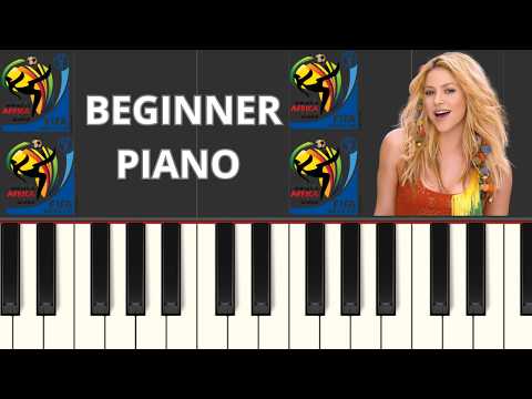 Shakira - Waka Waka Easy Piano Tutorial for Beginners 🎹 #shorts