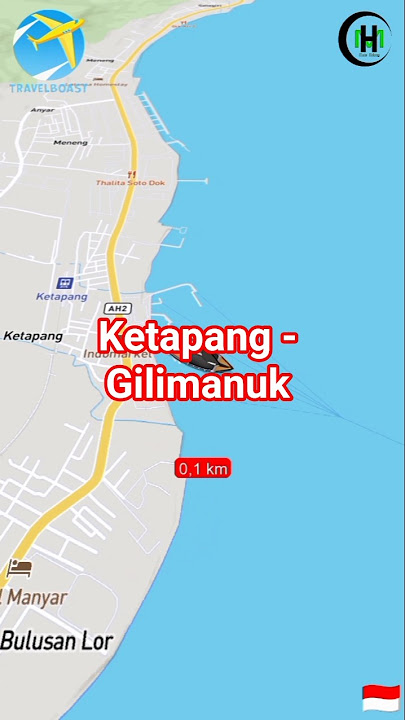 perjalanan laut dari pelabuhan Ketapang ke pelabuhan Gilimanuk #PerjalananLaut #KetapangKeGilimanuk