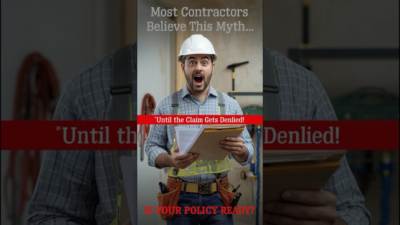 Most Contractors Believe This Myth… Until the Claim Gets Denied 😬🧱