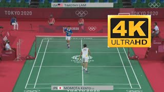 [ 1]Kento Momota (JPN) VS Timothy Lam (USA) olympics highlights Group stage
