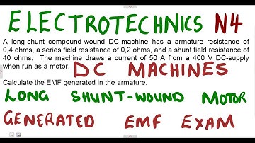 Electrotechnics N4 Dc Machines - DC MOTOR APRIL 2017 @mathszoneafricanmotives
