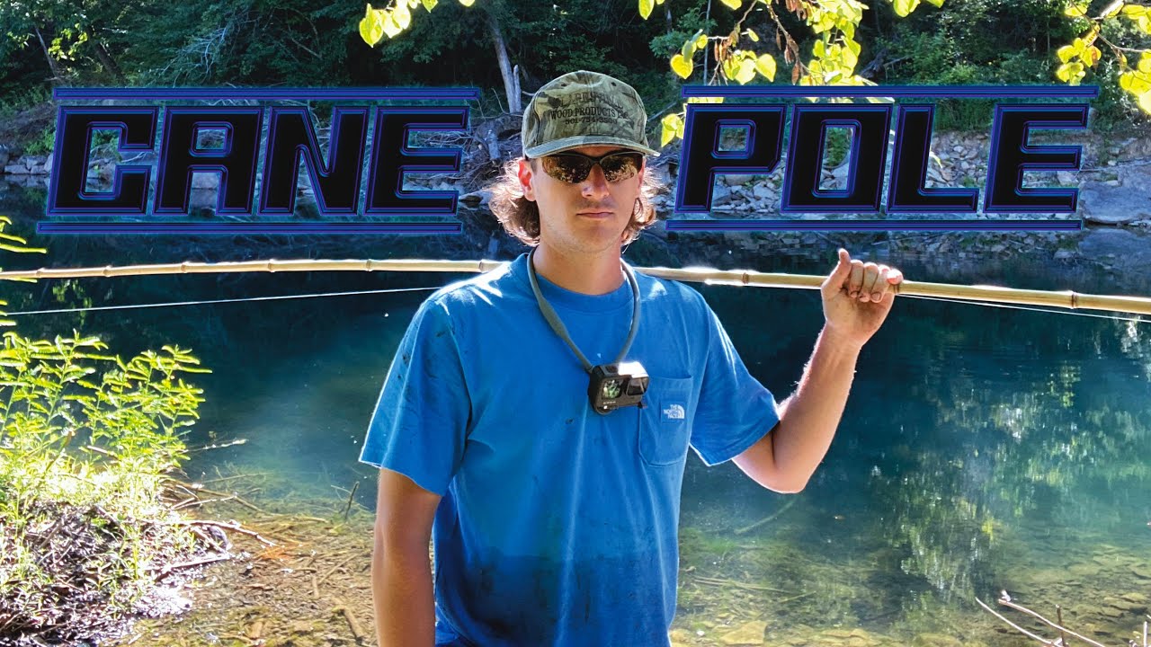 Crystal Clear River in the Ozark Mountains: Cane Pole Fishing