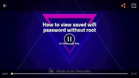 How to view saved wifi password in android without root