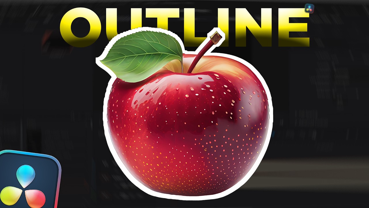 Add Outline in Image/PNG in Davinci Resolve | Full Tutorial