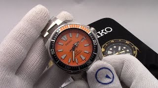 Seiko Prospex 200m Dive Watch New Release - Orange Samurai & Golden Turtle  2017 Review - YouTube