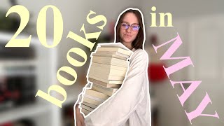 Reviewing the 20 BOOKS I read in MAY *may reading wrap up*