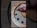 Wall Clock of Wood and Epoxy with LED. Solar Eclipse!