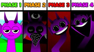 Phase 1 Vs Phase 2 Vs Phase 3 Vs Phase 4 In Incredibox Sprunki