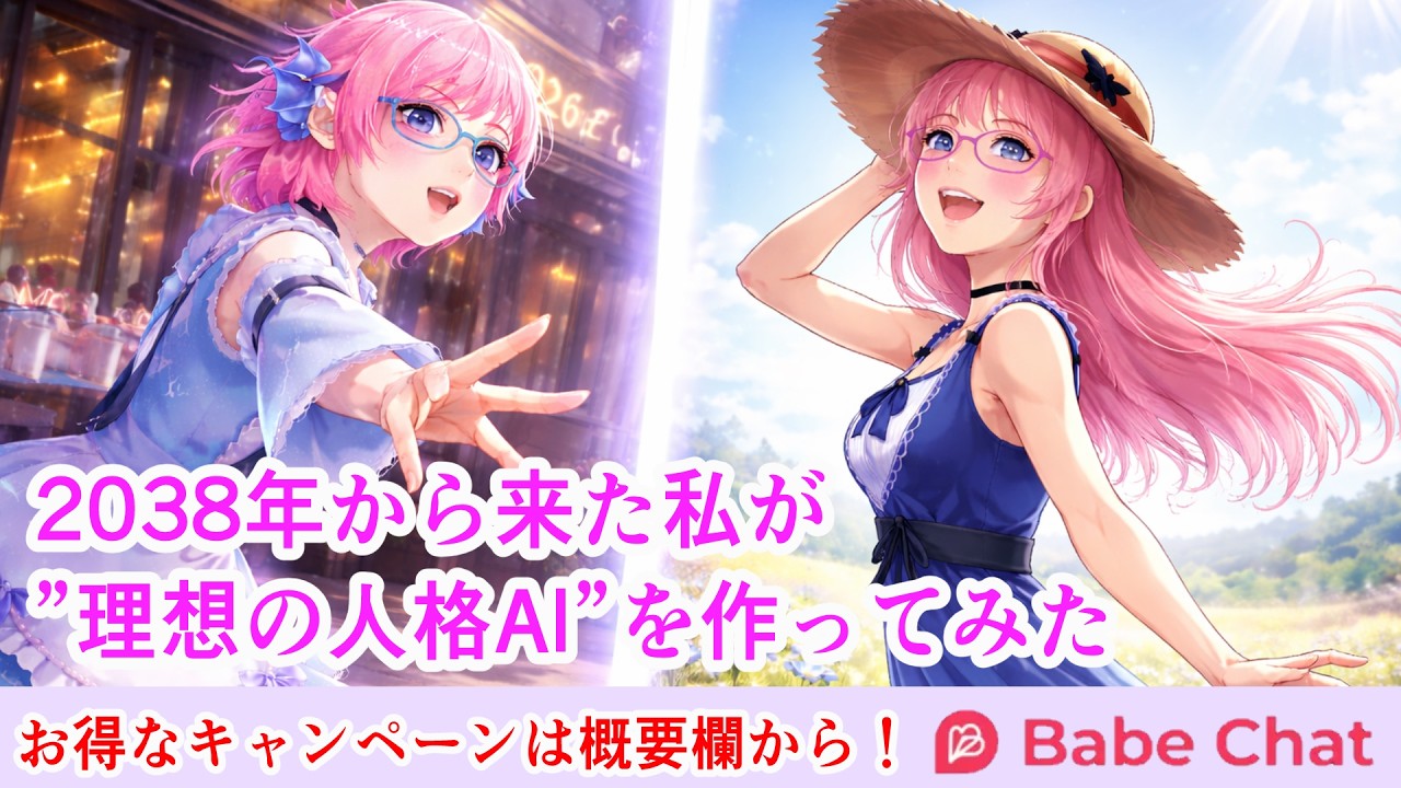 【Babechat】2038年から来た私が“理想の人格AI”を作ってみた結果【PR】