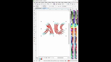 Glitch Text logo Designing in Coreldraw