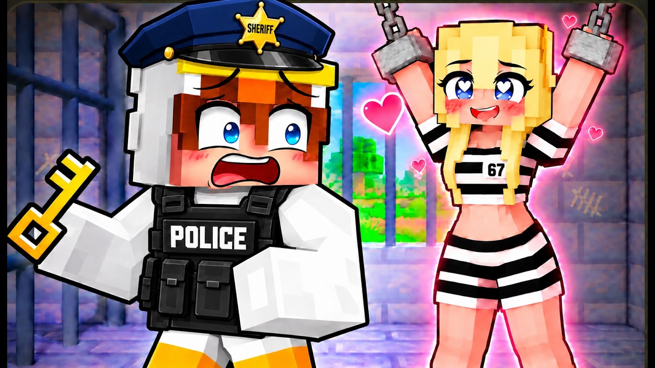 Une PRISONNIÈRE est tombée Amoureuse de MOI dans Minecraft !