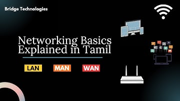 Networking Basics Explained in Tamil | LAN, WAN, MAN | Complete Networking Tutorial for Beginners